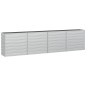 vidaXL Arriate de acero galvanizado plateado 320x40x77 cm vidaXL Arriate de acero galvanizado plateado 320x40x77 cm