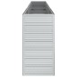 vidaXL Arriate de acero galvanizado plateado 320x40x77 cm vidaXL Arriate de acero galvanizado plateado 320x40x77 cm