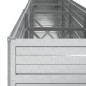 vidaXL Arriate de acero galvanizado plateado 320x40x77 cm vidaXL Arriate de acero galvanizado plateado 320x40x77 cm
