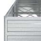 vidaXL Arriate de acero galvanizado plateado 400x80x77 cm