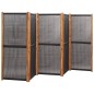 vidaXL Biombo divisor de 5 paneles negro 350x180 cm vidaXL Biombo divisor de 5 paneles negro 350x180 cm