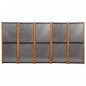 vidaXL Biombo divisor de 5 paneles negro 350x180 cm vidaXL Biombo divisor de 5 paneles negro 350x180 cm