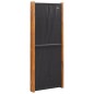 vidaXL Biombo divisor de 5 paneles negro 350x180 cm vidaXL Biombo divisor de 5 paneles negro 350x180 cm