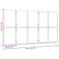 vidaXL Biombo divisor de 5 paneles negro 350x180 cm vidaXL Biombo divisor de 5 paneles negro 350x180 cm