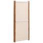 vidaXL Biombo divisor de 3 paneles blanco crema 210x180 cm vidaXL Biombo divisor de 3 paneles blanco crema 210x180 cm