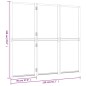 vidaXL Biombo divisor de 3 paneles blanco crema 210x180 cm vidaXL Biombo divisor de 3 paneles blanco crema 210x180 cm
