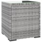 vidaXL Mesa auxiliar ratán sintético gris 40x37x40,5 cm vidaXL Mesa auxiliar ratán sintético gris 40x37x40,5 cm