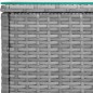 vidaXL Mesa auxiliar ratán sintético gris 40x37x40,5 cm vidaXL Mesa auxiliar ratán sintético gris 40x37x40,5 cm