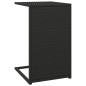 vidaXL Mesa en forma de C ratán sintético negro 40x35x60 cm vidaXL Mesa en forma de C ratán sintético negro 40x35x60 cm