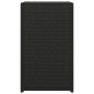 vidaXL Mesa en forma de C ratán sintético negro 40x35x60 cm vidaXL Mesa en forma de C ratán sintético negro 40x35x60 cm