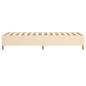 vidaXL Estructura de cama box spring tela color crema 90x190 cm vidaXL Estructura de cama box spring tela color crema 90x190 cm