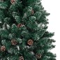 vidaXL Árbol de Navidad estrecho con madera real y nieve 180 cm verde vidaXL Árbol de Navidad estrecho con madera real y nieve 180 cm verde