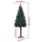 vidaXL Árbol de Navidad estrecho con madera real y nieve 180 cm verde vidaXL Árbol de Navidad estrecho con madera real y nieve 180 cm verde