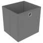 vidaXL Estantería de 4 cubos con cajas de tela gris 69x30x72,5 cm vidaXL Estantería de 4 cubos con cajas de tela gris 69x30x72,5 cm