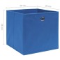vidaXL Cajas de almacenaje 4 uds tela no tejida azul 28x28x28 cm vidaXL Cajas de almacenaje 4 uds tela no tejida azul 28x28x28 cm