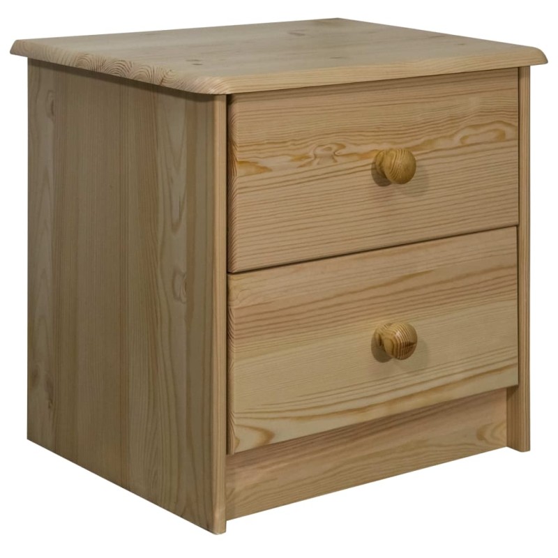 vidaXL Mesita de noche de madera maciza de pino 43x34x40 cm vidaXL Mesita de noche de madera maciza de pino 43x34x40 cm