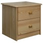 vidaXL Mesita de noche de madera maciza de pino 43x34x40 cm vidaXL Mesita de noche de madera maciza de pino 43x34x40 cm