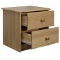 vidaXL Mesita de noche de madera maciza de pino 43x34x40 cm vidaXL Mesita de noche de madera maciza de pino 43x34x40 cm
