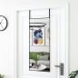 vidaXL Espejo de puerta cristal y aluminio negro 40x100 cm vidaXL Espejo de puerta cristal y aluminio negro 40x100 cm