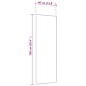 vidaXL Espejo de puerta cristal y aluminio dorado 40x100 cm