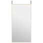 vidaXL Espejo de puerta cristal y aluminio dorado 50x100 cm vidaXL Espejo de puerta cristal y aluminio dorado 50x100 cm