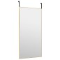 vidaXL Espejo de puerta cristal y aluminio dorado 50x100 cm vidaXL Espejo de puerta cristal y aluminio dorado 50x100 cm