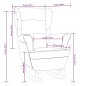 vidaXL Silla mecedora patas de madera de caucho terciopelo gris claro vidaXL Silla mecedora patas de madera de caucho terciopelo gris claro