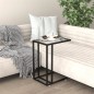 vidaXL Mesa auxiliar de ordenador vidrio transparente 50x35x65 cm vidaXL Mesa auxiliar de ordenador vidrio transparente 50x35x65 cm
