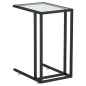 vidaXL Mesa auxiliar de ordenador vidrio transparente 50x35x65 cm vidaXL Mesa auxiliar de ordenador vidrio transparente 50x35x65 cm