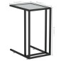vidaXL Mesa auxiliar de ordenador vidrio transparente 50x35x65 cm vidaXL Mesa auxiliar de ordenador vidrio transparente 50x35x65 cm
