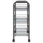 vidaXL Carrito de cocina 3 niveles hierro negro 46x26x64 cm vidaXL Carrito de cocina 3 niveles hierro negro 46x26x64 cm