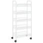 vidaXL Carrito de cocina 5 niveles hierro blanco 46x26x105 cm vidaXL Carrito de cocina 5 niveles hierro blanco 46x26x105 cm