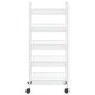 vidaXL Carrito de cocina 5 niveles hierro blanco 46x26x105 cm vidaXL Carrito de cocina 5 niveles hierro blanco 46x26x105 cm