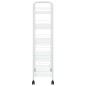 vidaXL Carrito de cocina 5 niveles hierro blanco 46x26x105 cm vidaXL Carrito de cocina 5 niveles hierro blanco 46x26x105 cm