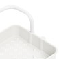 vidaXL Carrito de cocina 3 niveles hierro y ABS blanco 42x35x85 cm vidaXL Carrito de cocina 3 niveles hierro y ABS blanco 42x35x85 cm