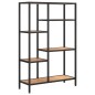 vidaXL Estantería de madera contrachapada y acero 80x30x120 cm vidaXL Estantería de madera contrachapada y acero 80x30x120 cm