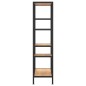 vidaXL Estantería de madera contrachapada y acero 80x30x120 cm vidaXL Estantería de madera contrachapada y acero 80x30x120 cm