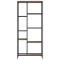 vidaXL Estantería de madera contrachapada y acero 80x30x180 cm vidaXL Estantería de madera contrachapada y acero 80x30x180 cm