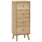 vidaXL Cómoda de madera maciza de teca 40x30x100 cm vidaXL Cómoda de madera maciza de teca 40x30x100 cm