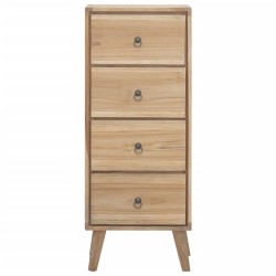 vidaXL Cómoda de madera maciza de teca 40x30x100 cm