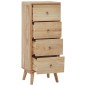 vidaXL Cómoda de madera maciza de teca 40x30x100 cm vidaXL Cómoda de madera maciza de teca 40x30x100 cm