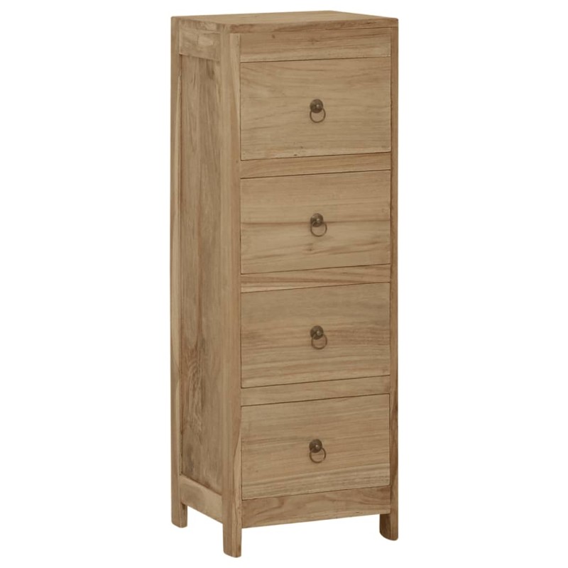 vidaXL Cómoda de madera maciza de teca 30x30x90 cm vidaXL Cómoda de madera maciza de teca 30x30x90 cm