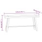 vidaXL Banco de madera maciza de teca 110 cm vidaXL Banco de madera maciza de teca 110 cm