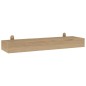 vidaXL Estantes de pared 2 unidades madera maciza de teca 60x15x6 cm vidaXL Estantes de pared 2 unidades madera maciza de teca 60x15x6 cm