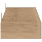 vidaXL Estantes de pared 2 unidades madera maciza de teca 60x15x6 cm vidaXL Estantes de pared 2 unidades madera maciza de teca 60x15x6 cm