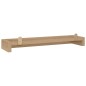 vidaXL Estantes de pared 2 unidades madera maciza de teca 60x15x6 cm vidaXL Estantes de pared 2 unidades madera maciza de teca 60x15x6 cm