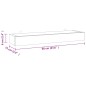 vidaXL Estantes de pared 2 unidades madera maciza de teca 60x15x6 cm vidaXL Estantes de pared 2 unidades madera maciza de teca 60x15x6 cm