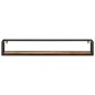 vidaXL Estantes de pared 2 uds madera maciza mango hierro 110x17x17 cm vidaXL Estantes de pared 2 uds madera maciza mango hierro 110x17x17 cm