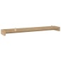 vidaXL Estantes de pared 2 unidades madera maciza de teca 110x15x6 cm