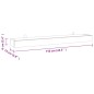 vidaXL Estantes de pared 2 unidades madera maciza de teca 110x15x6 cm